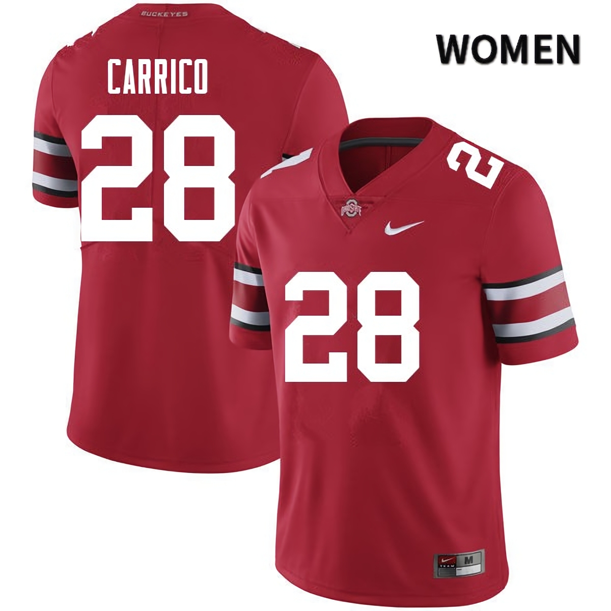 Reid Carrico Ohio State Buckeyes Women's NCAA #28 Red College Stitched Football Jersey PWV8156EF